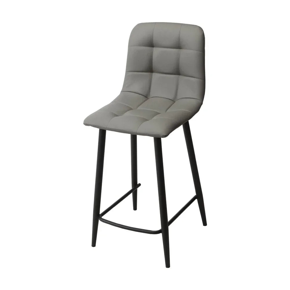 Fredrik Grey Bar Stool PU Seat Height 650mm