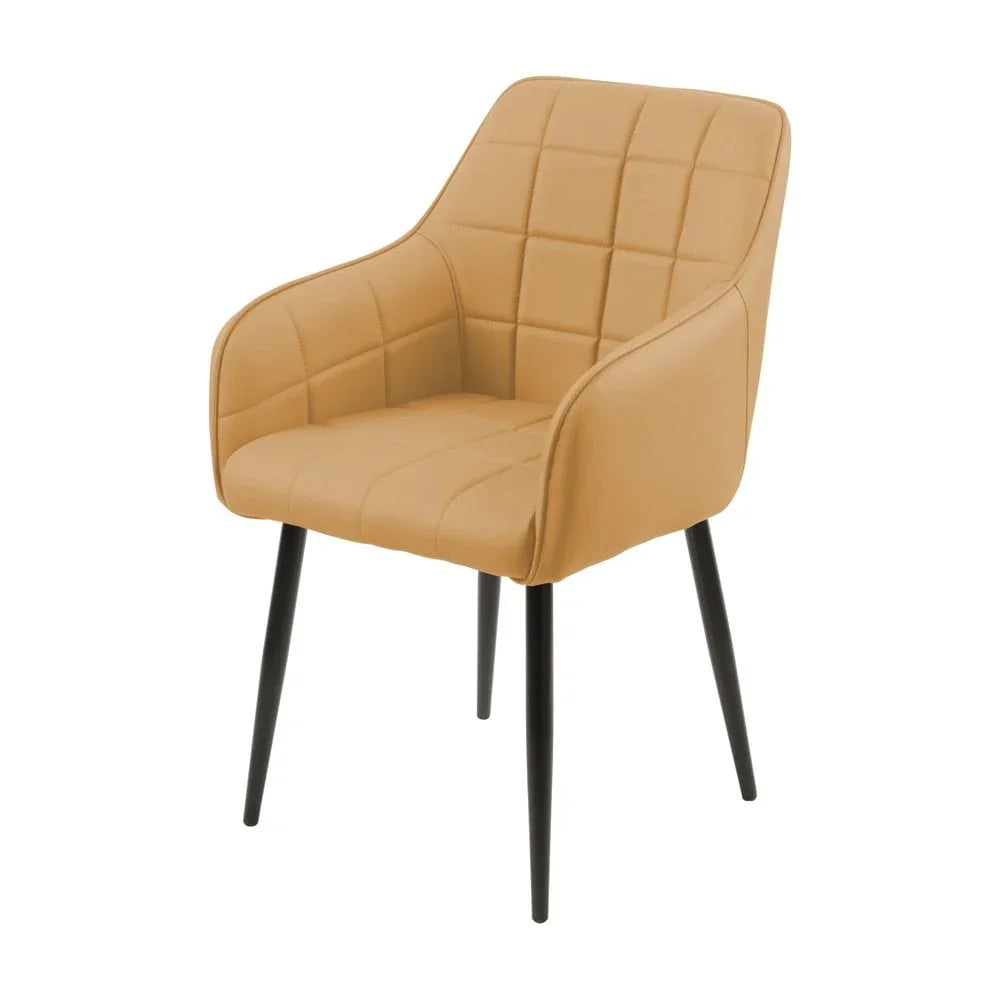 Branca Dining Chair Yellow PU