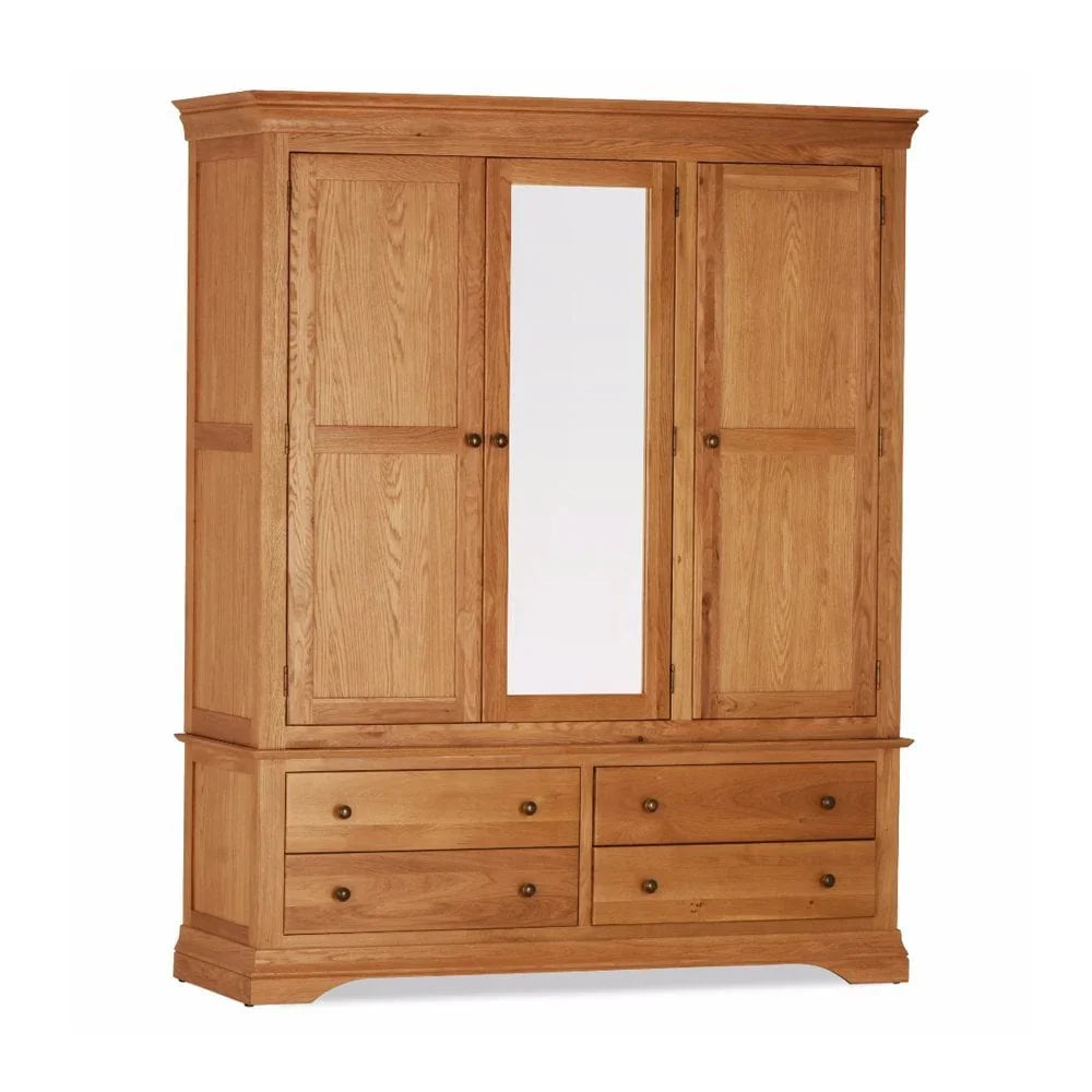 Delta Oak Triple Wardrobe