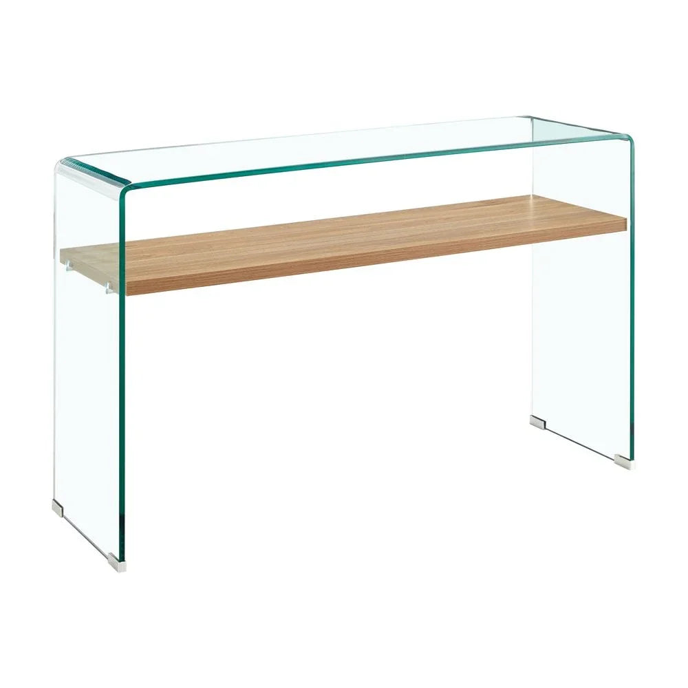 Vetro Console Table with shelf