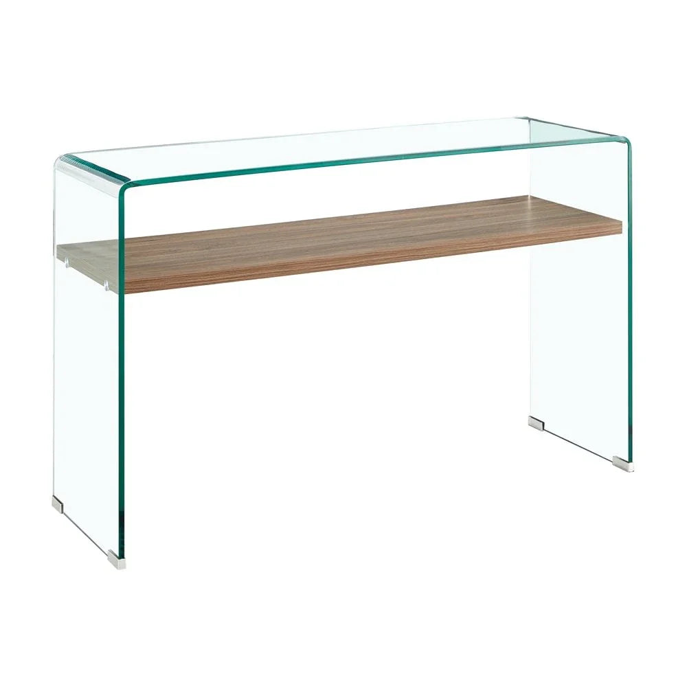 Vetro Console Table with shelf