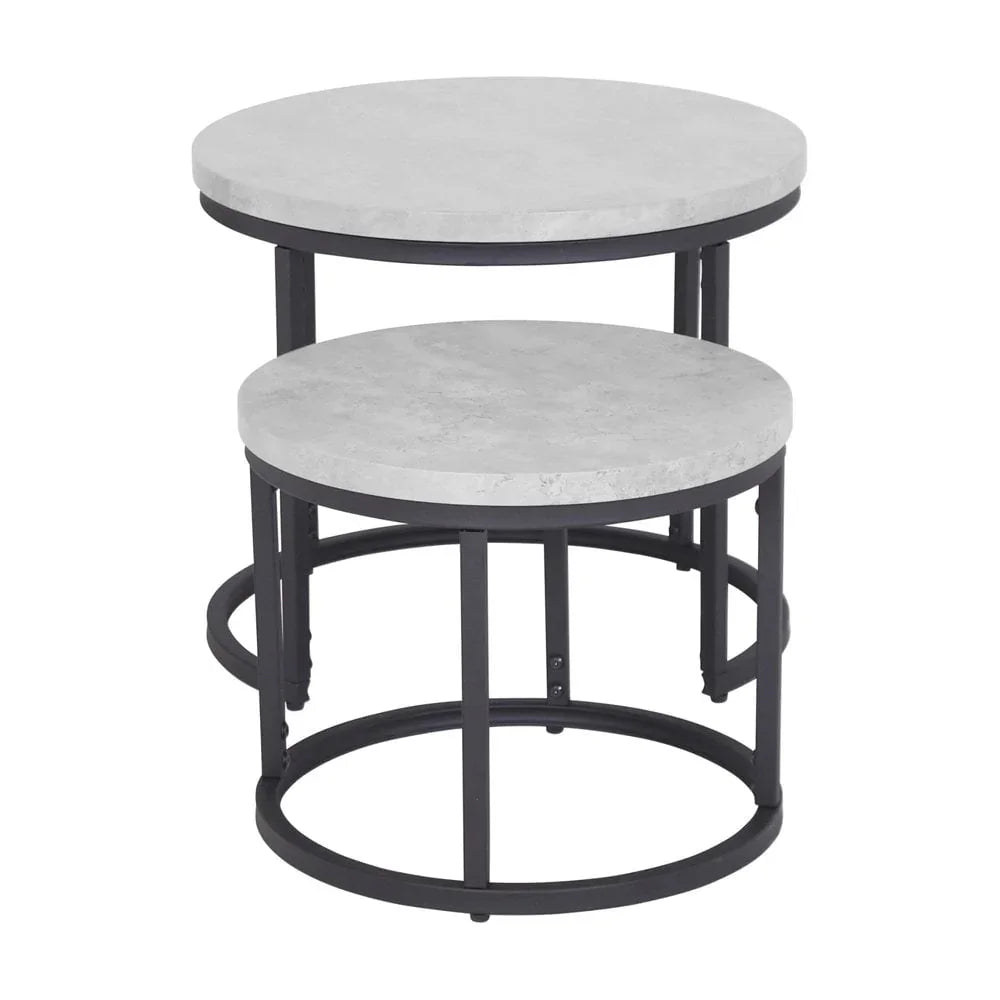 Munich Round Nest of Tables - Marble