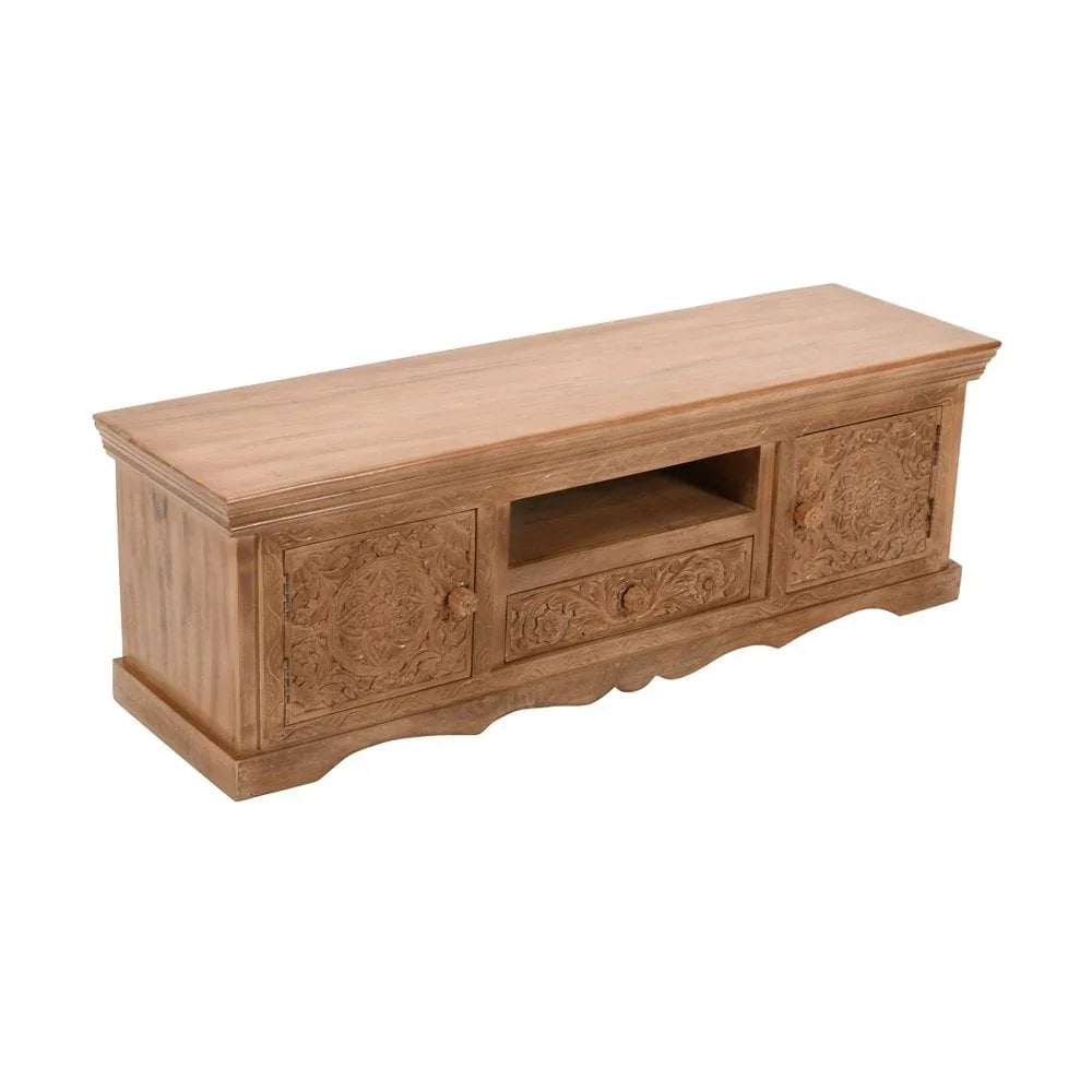 Artwork Mango Wood Tv Cabinet