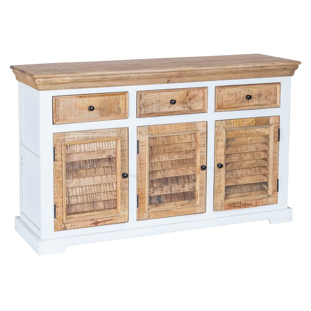Alfie Wood Sideboard - 3 Drawers & 3 Doors