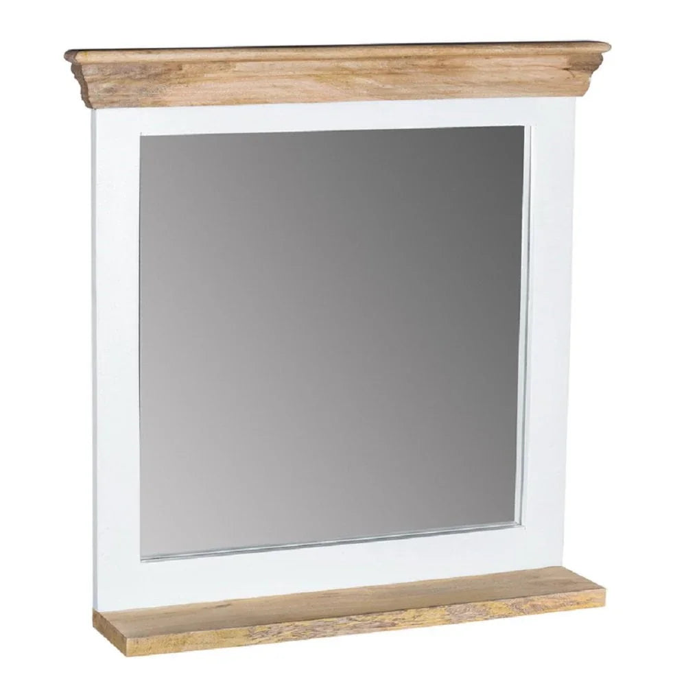 Alfie Mirror Frame With Shelf Solid Mango Wood
