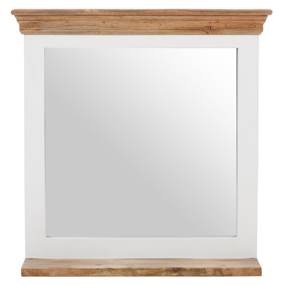 Alfie Mirror Frame With Shelf Solid Mango Wood