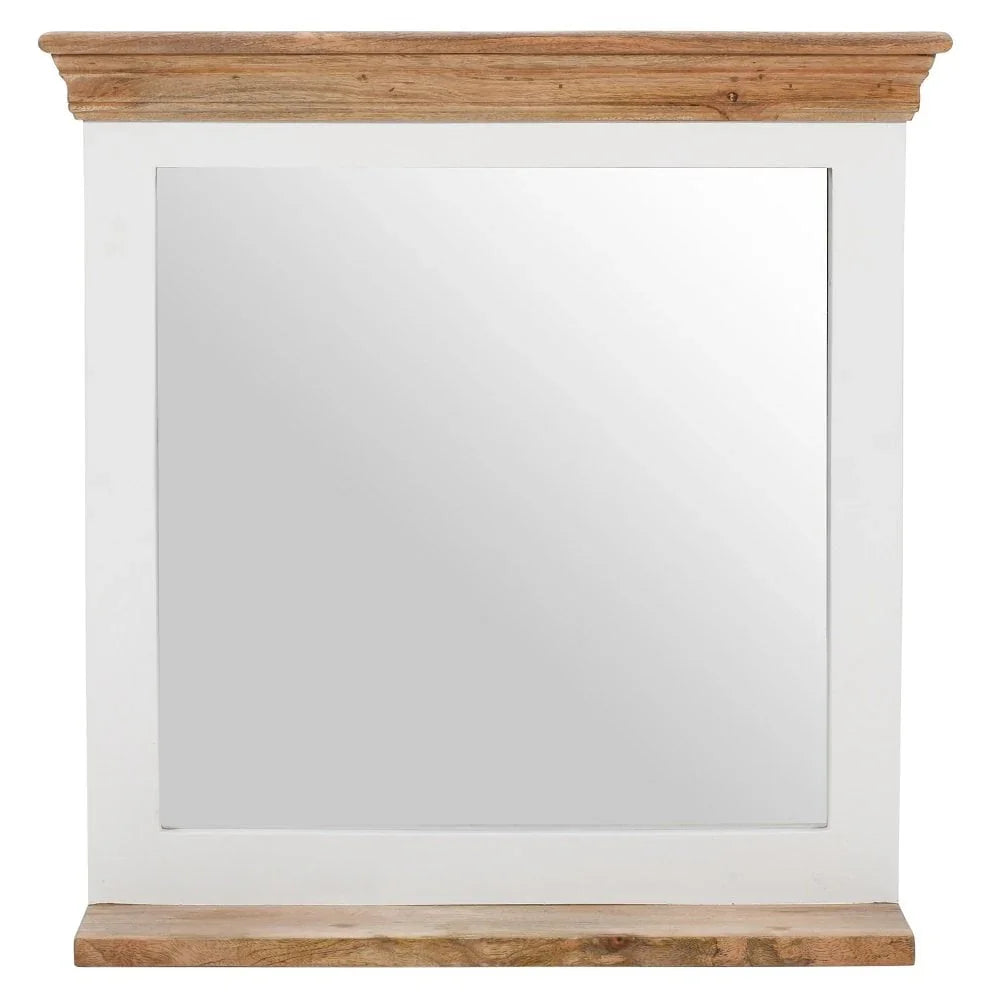 Alfie Mirror Frame With Shelf Solid Mango Wood