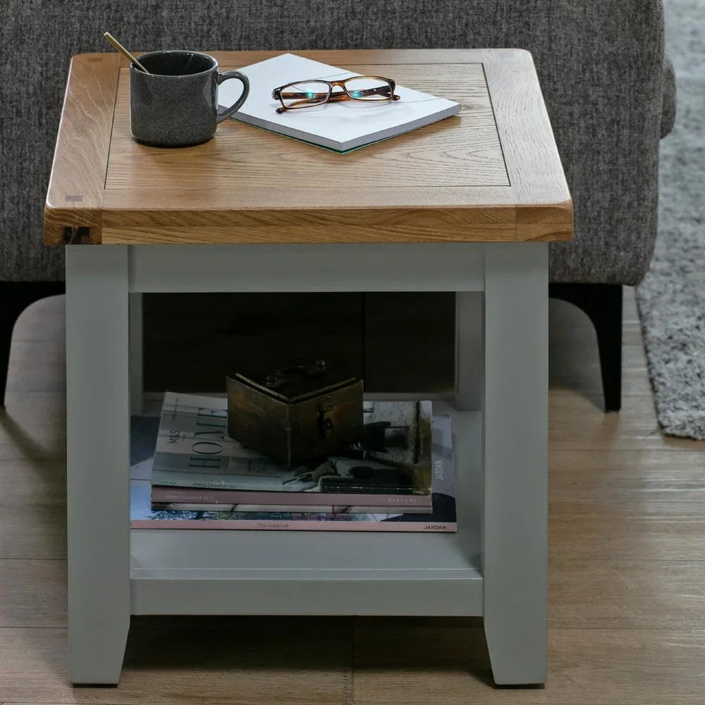 Melbourne French Grey Lamp Table