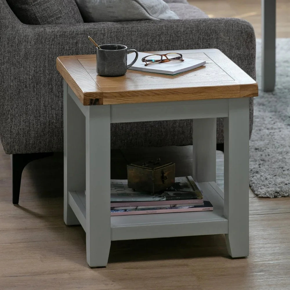 Melbourne French Grey Lamp Table