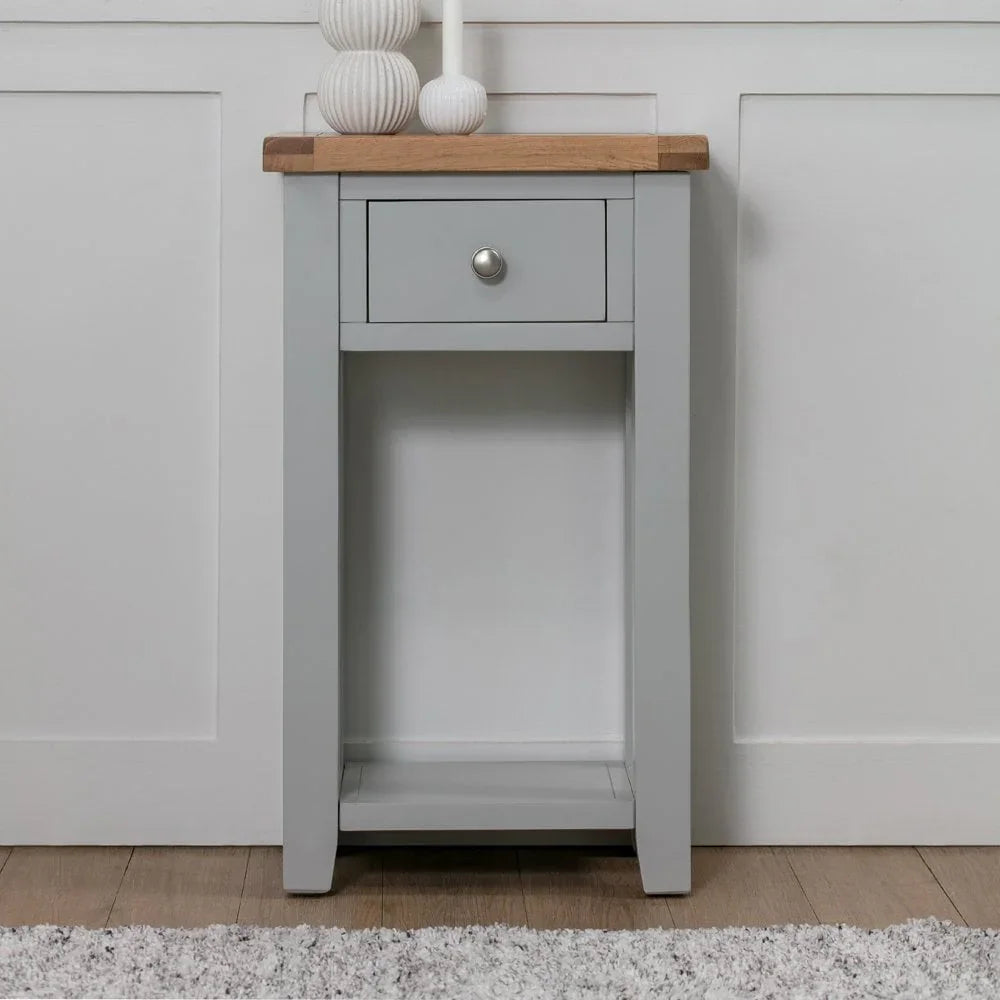 Melbourne French Grey 1 Drawer Console Table