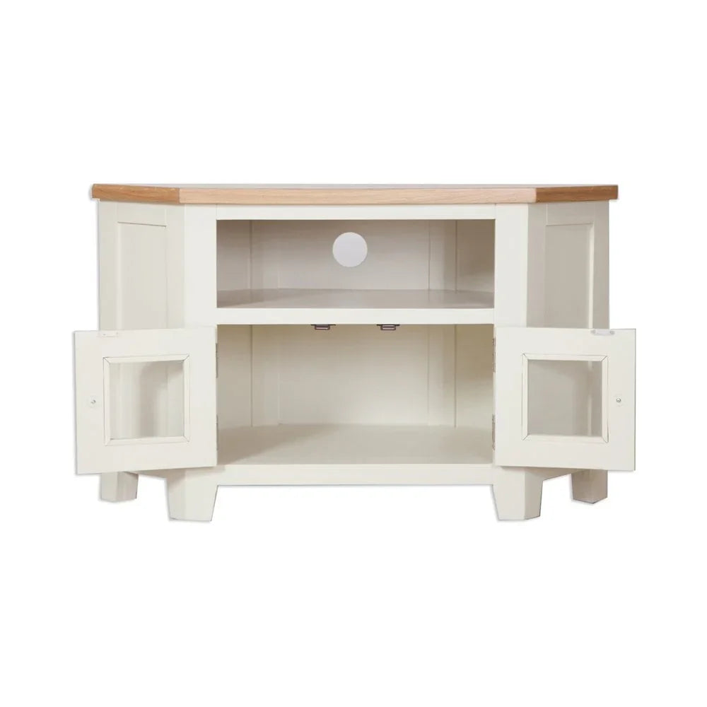 Melbourne Ivory Glazed Tv Cabinet