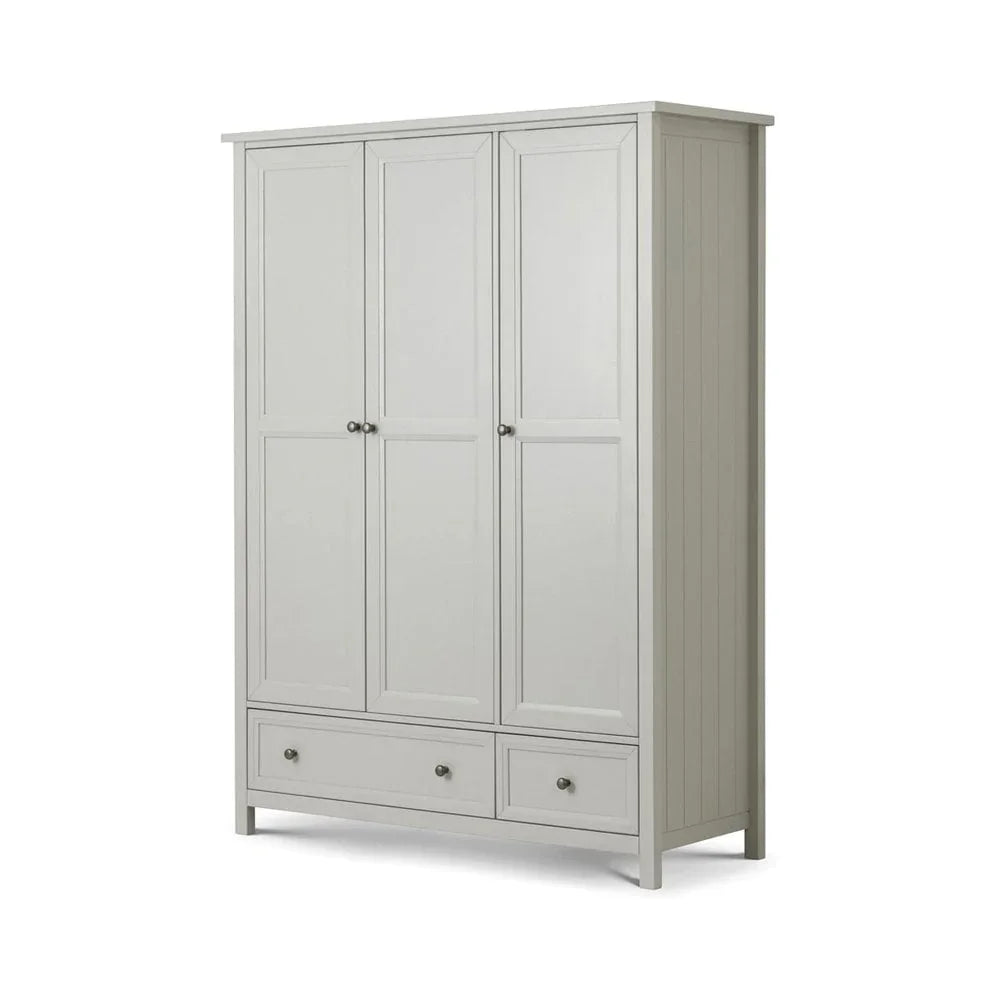Maine 3 Door Combination Wardrobe - Dove Grey