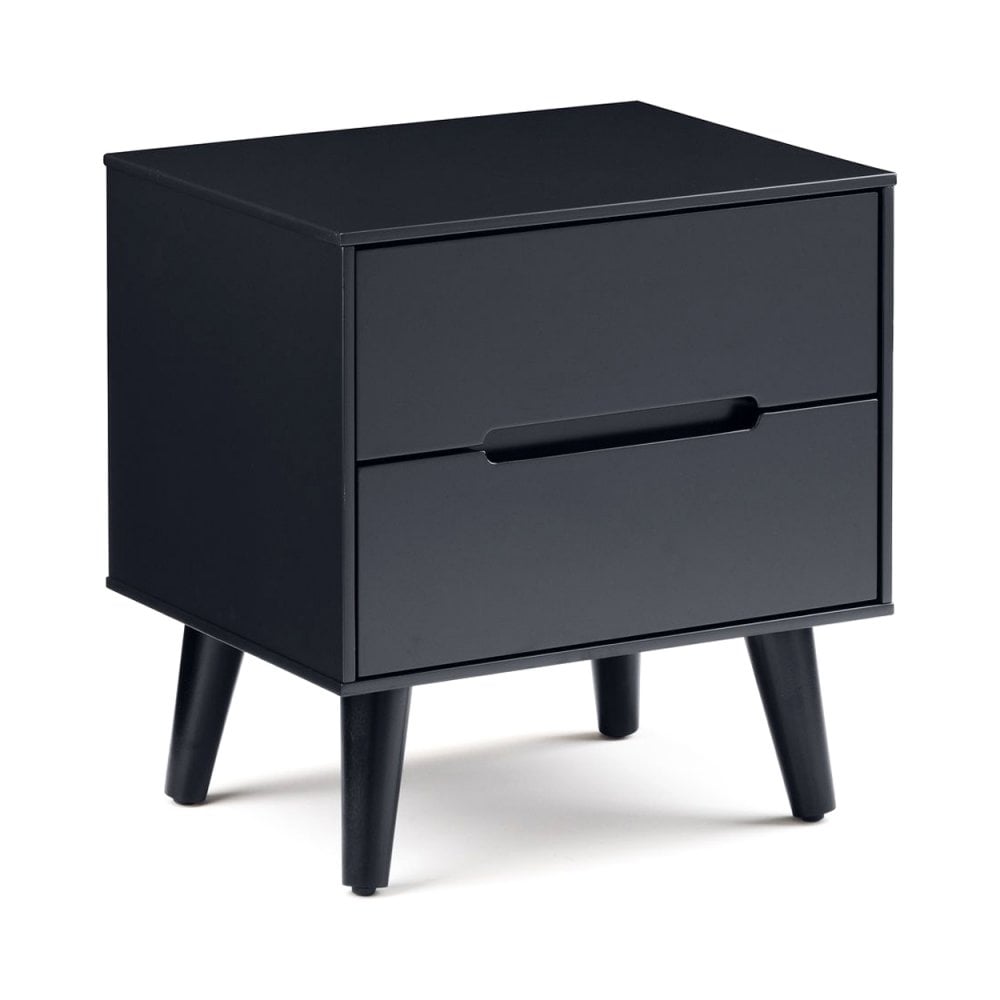 Alicia 2 Drawer Bedside - Anthracite