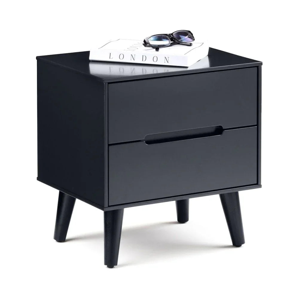 Alicia 2 Drawer Bedside - Anthracite