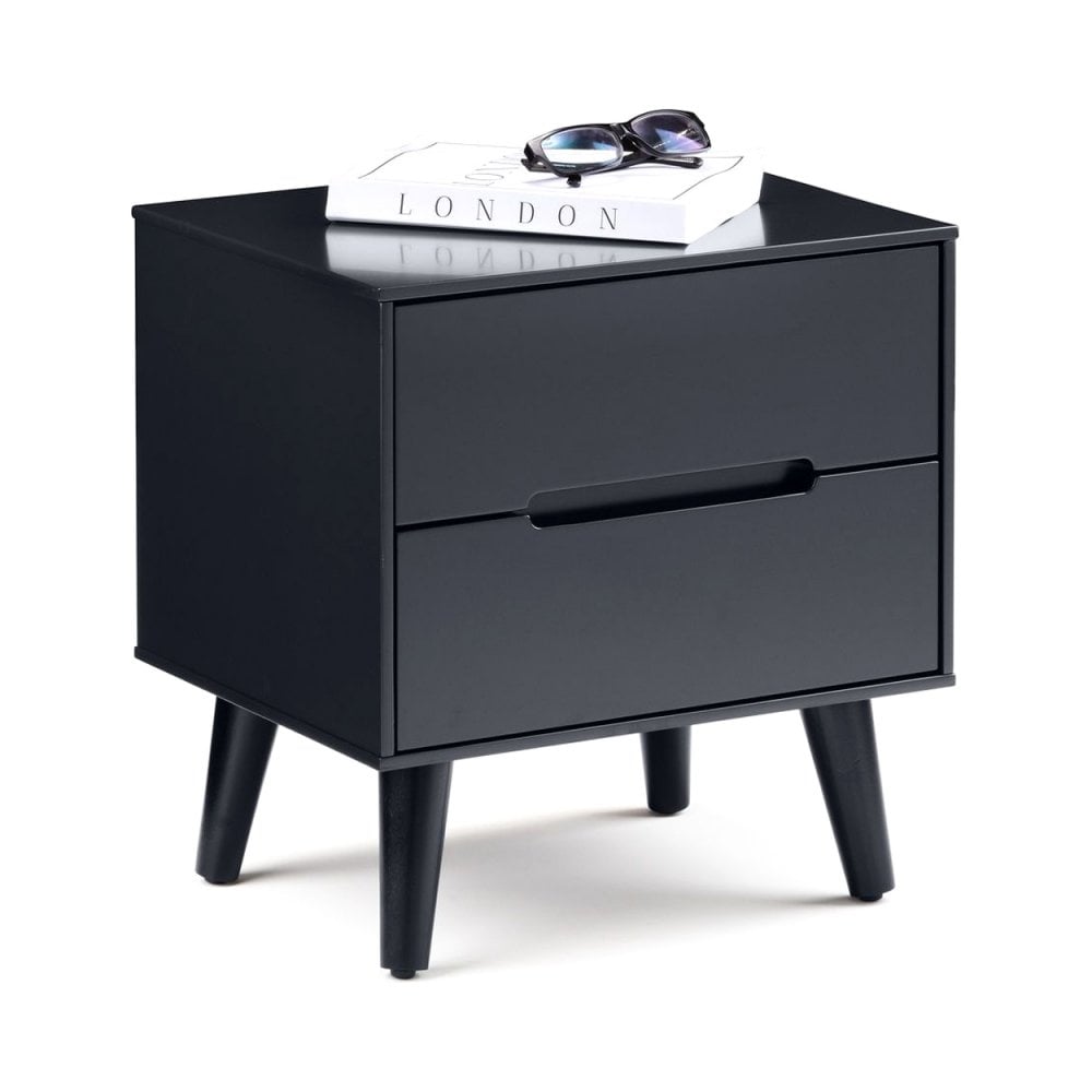Alicia 2 Drawer Bedside - Anthracite