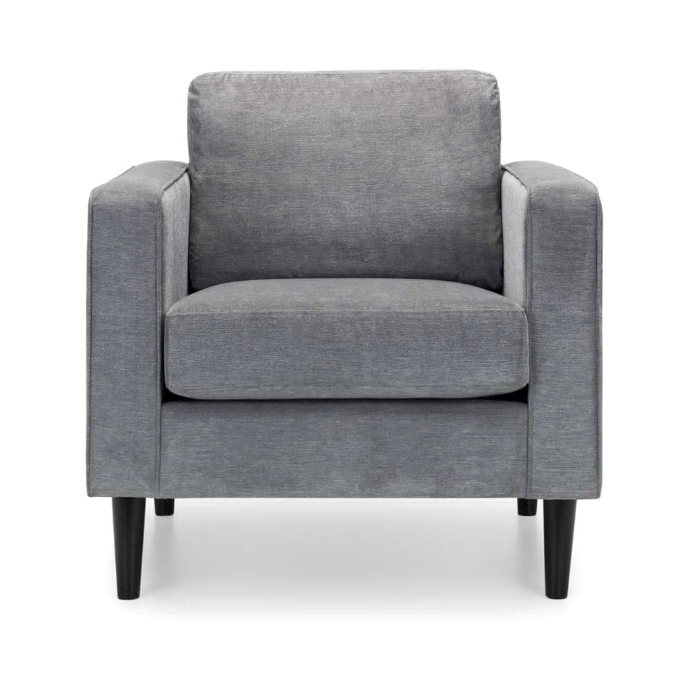 Hayward Chair - Grey Chenille Fabric