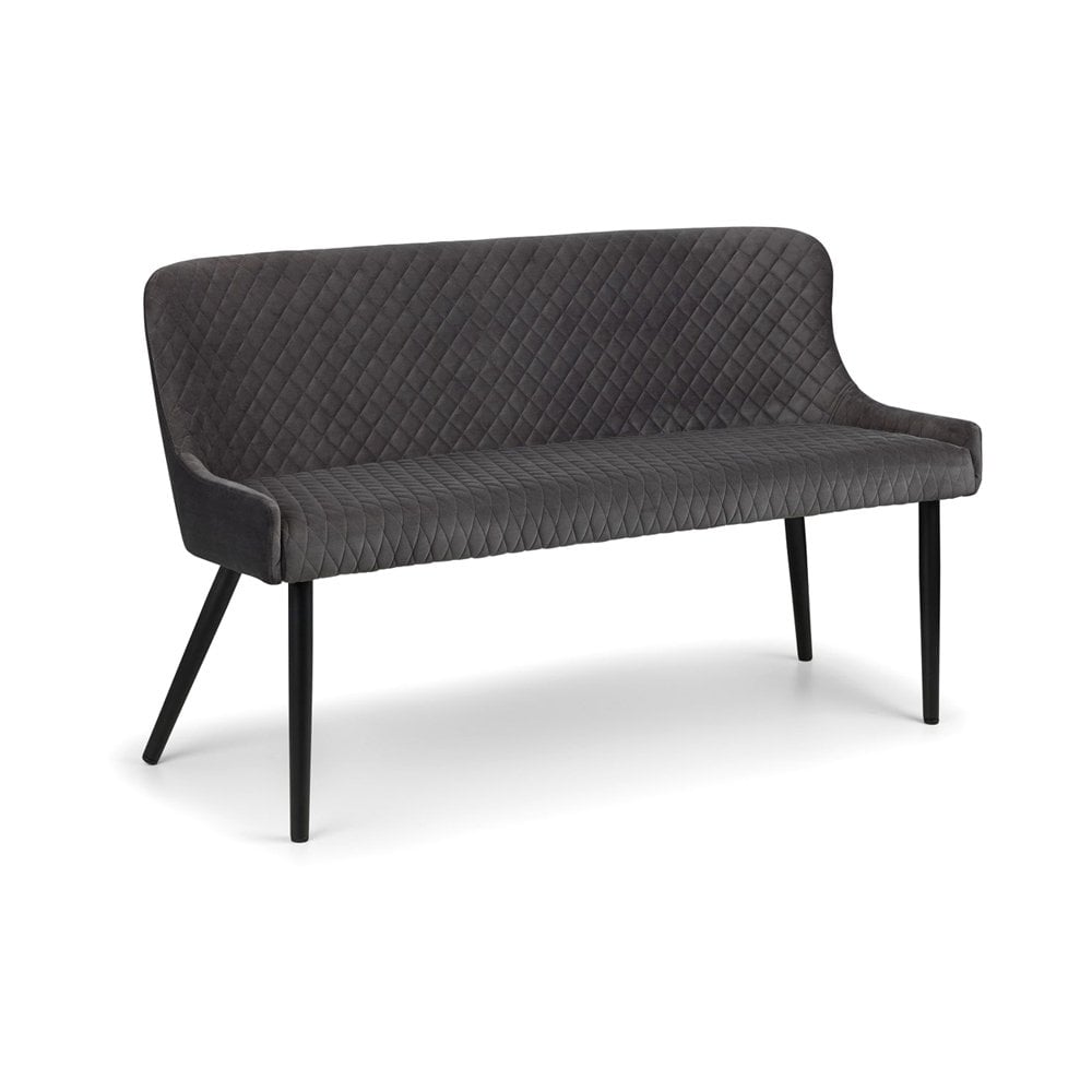 Luxe High Back Bench - Grey
