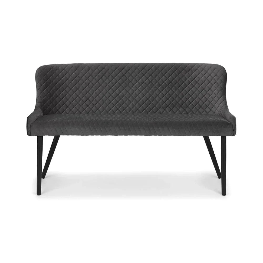 Luxe High Back Bench - Grey