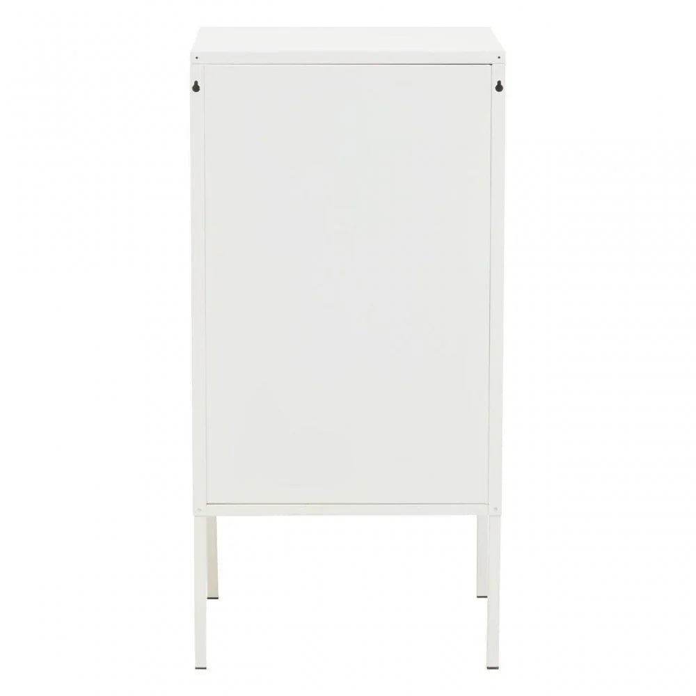 Marshall One Door White Cabinet