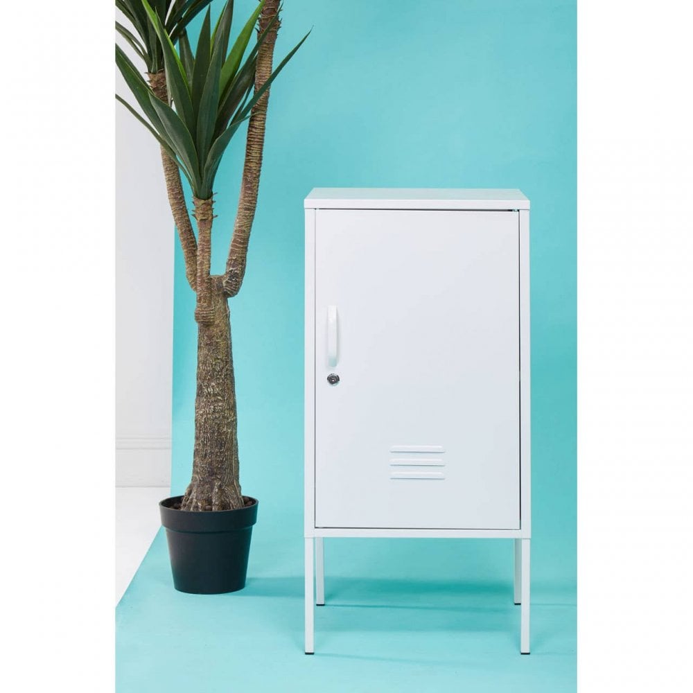 Marshall One Door White Cabinet