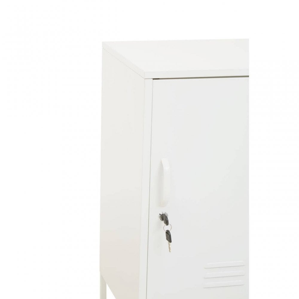 Marshall One Door White Cabinet