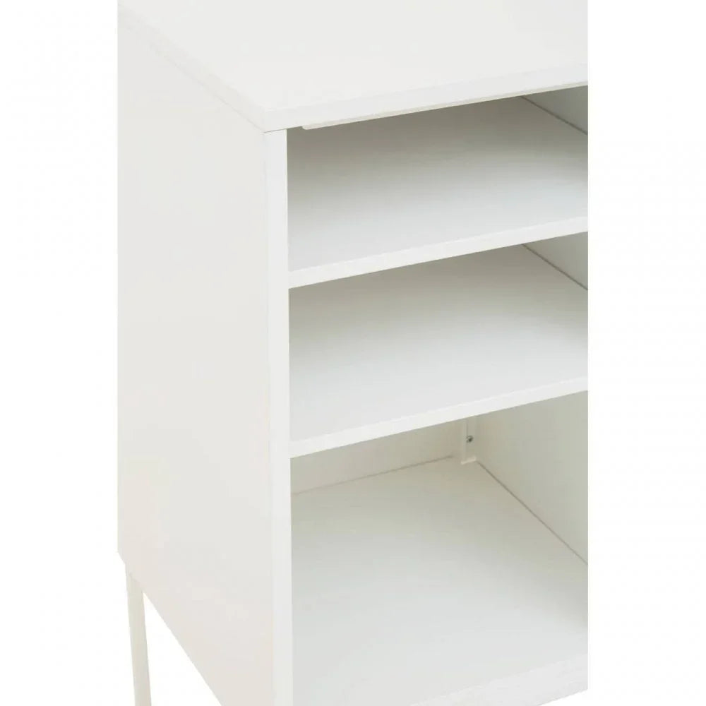 Marshall One Door White Cabinet