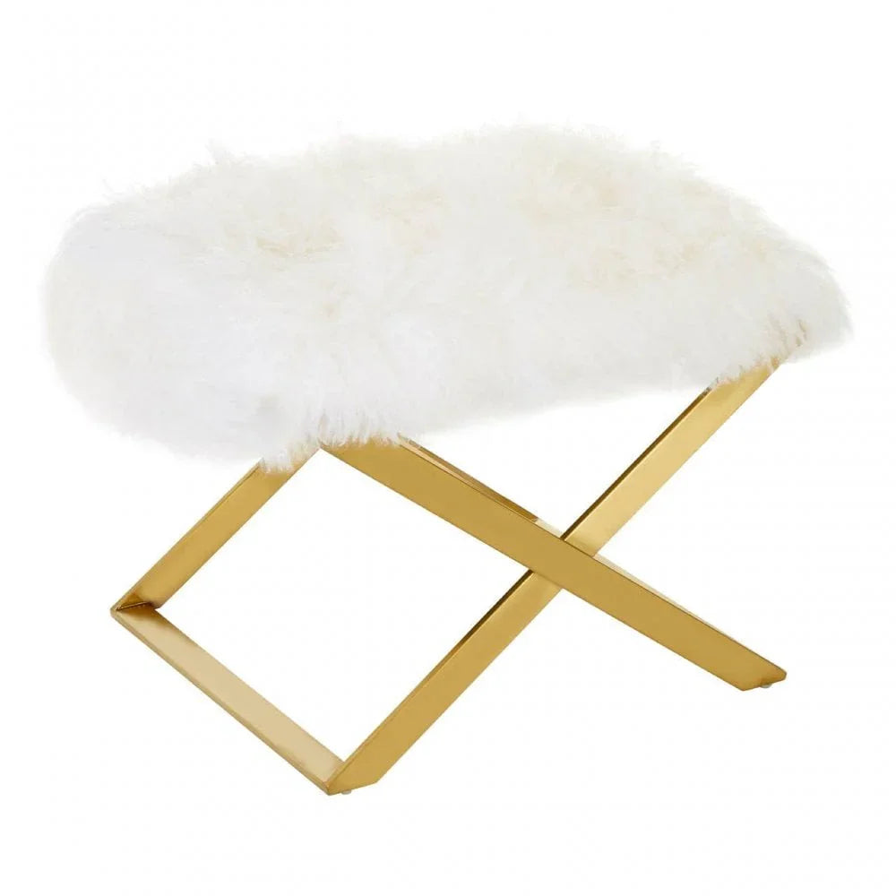 Coris Sheepskin Stool