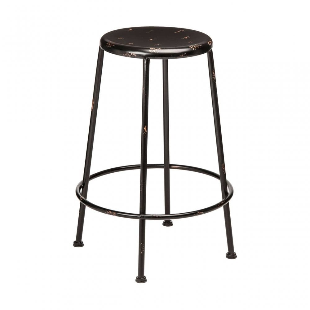 Craft Black Metal Stool