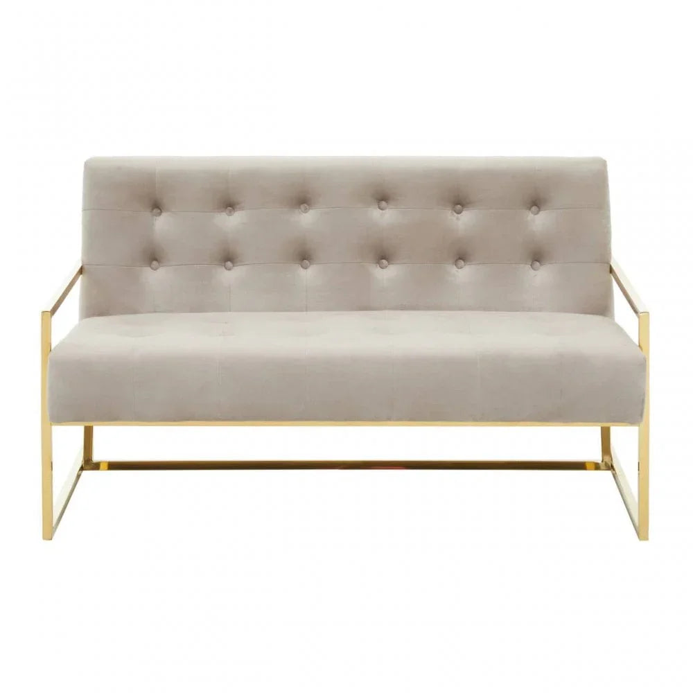 Flora Two Seat Velvet Sofa