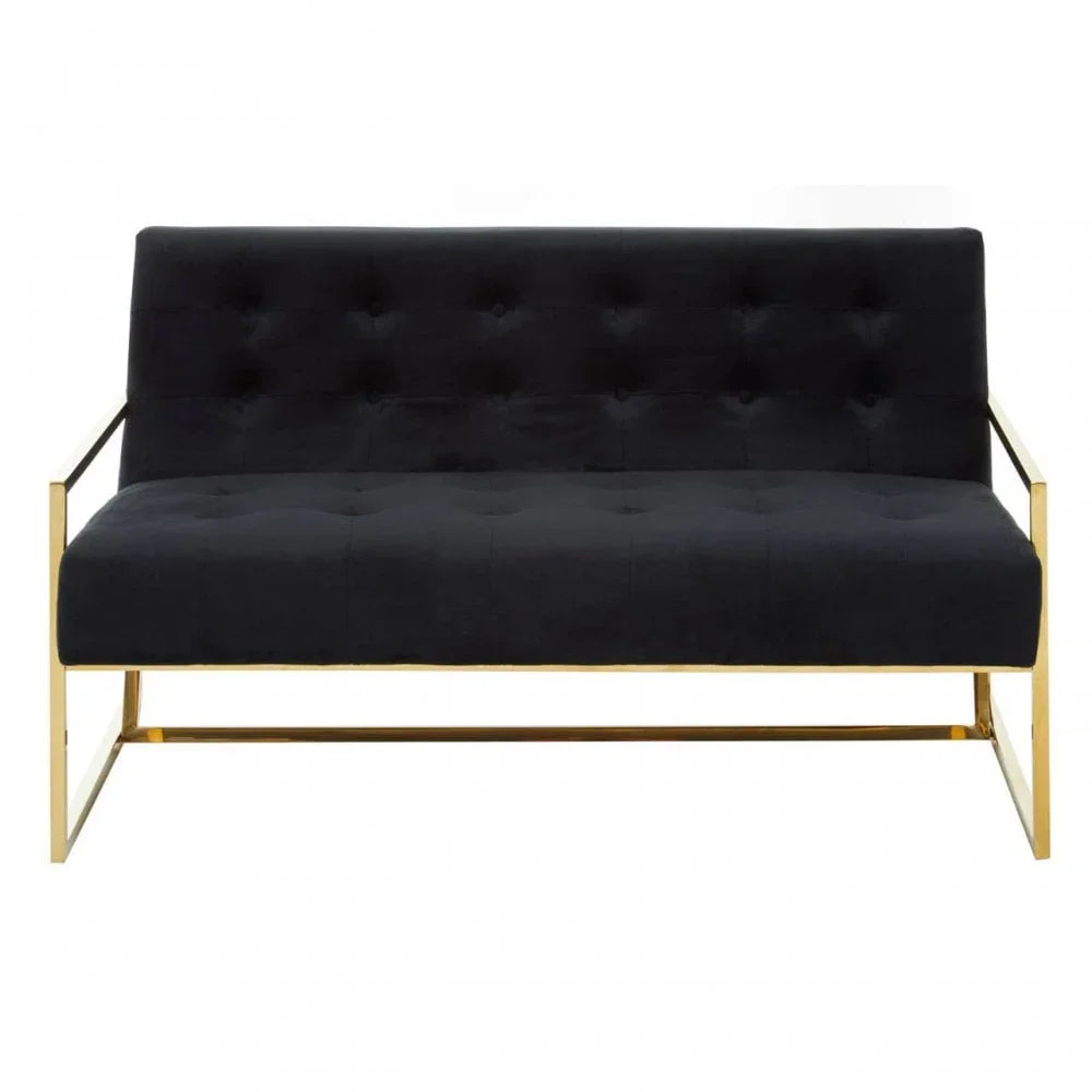 Flora Two Seat Velvet Sofa
