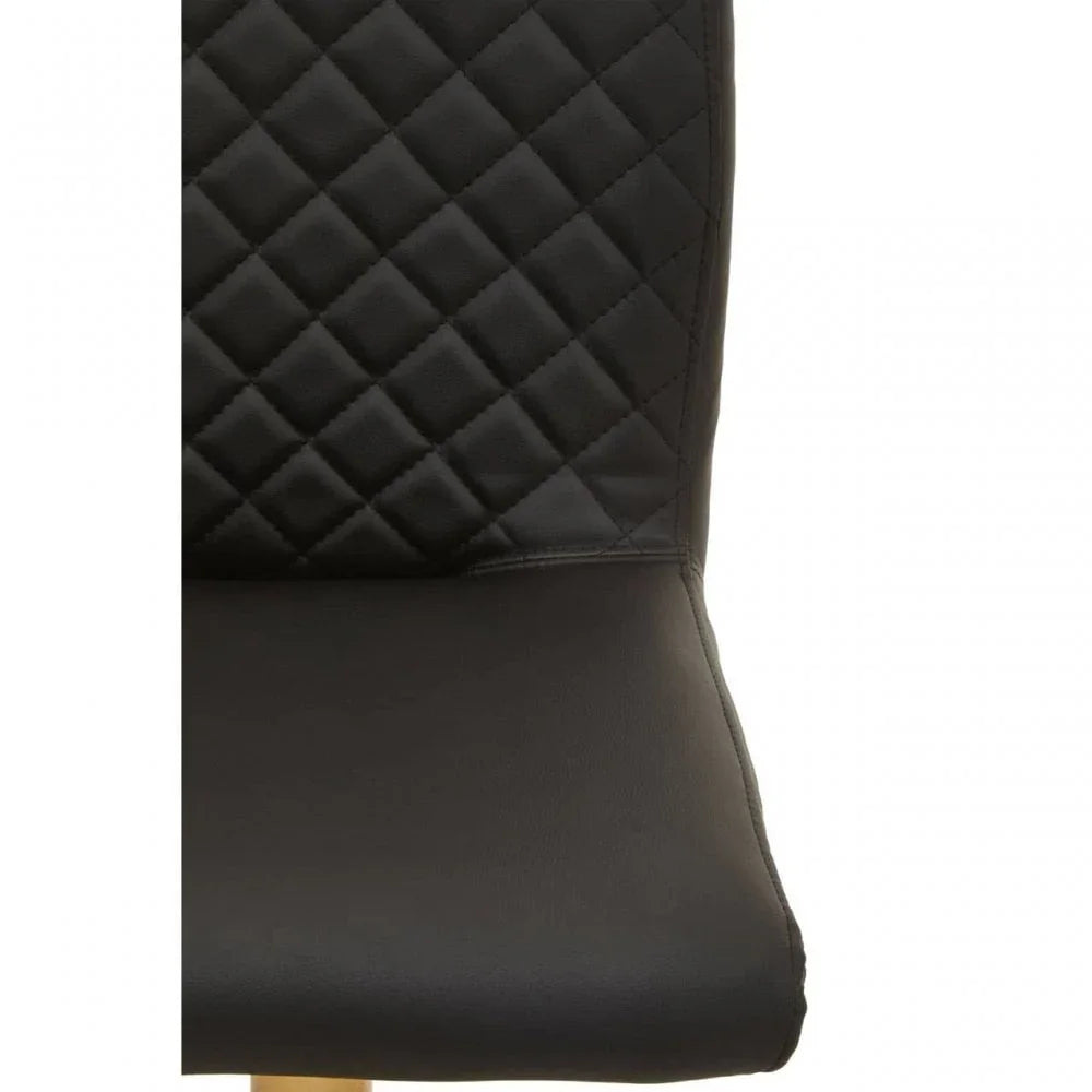 Elara Black And Gold Bar Stool