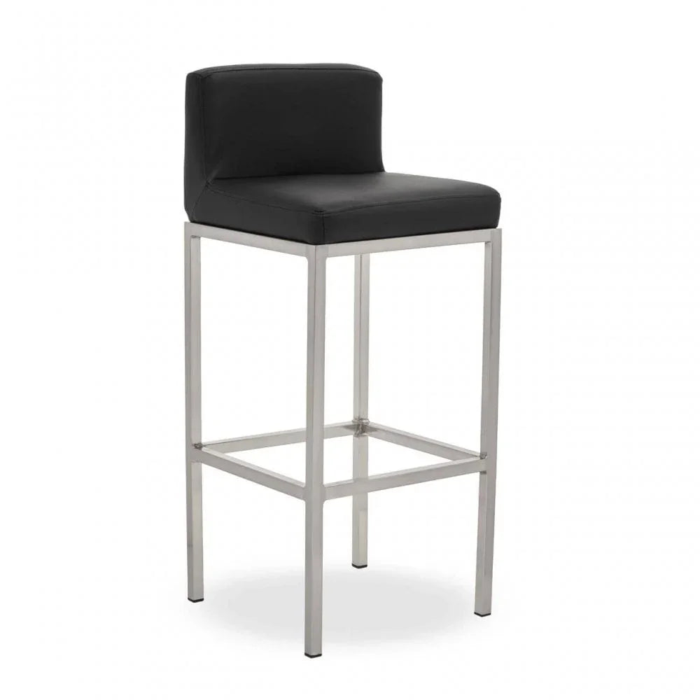 Elara Black Pu Bar Chair
