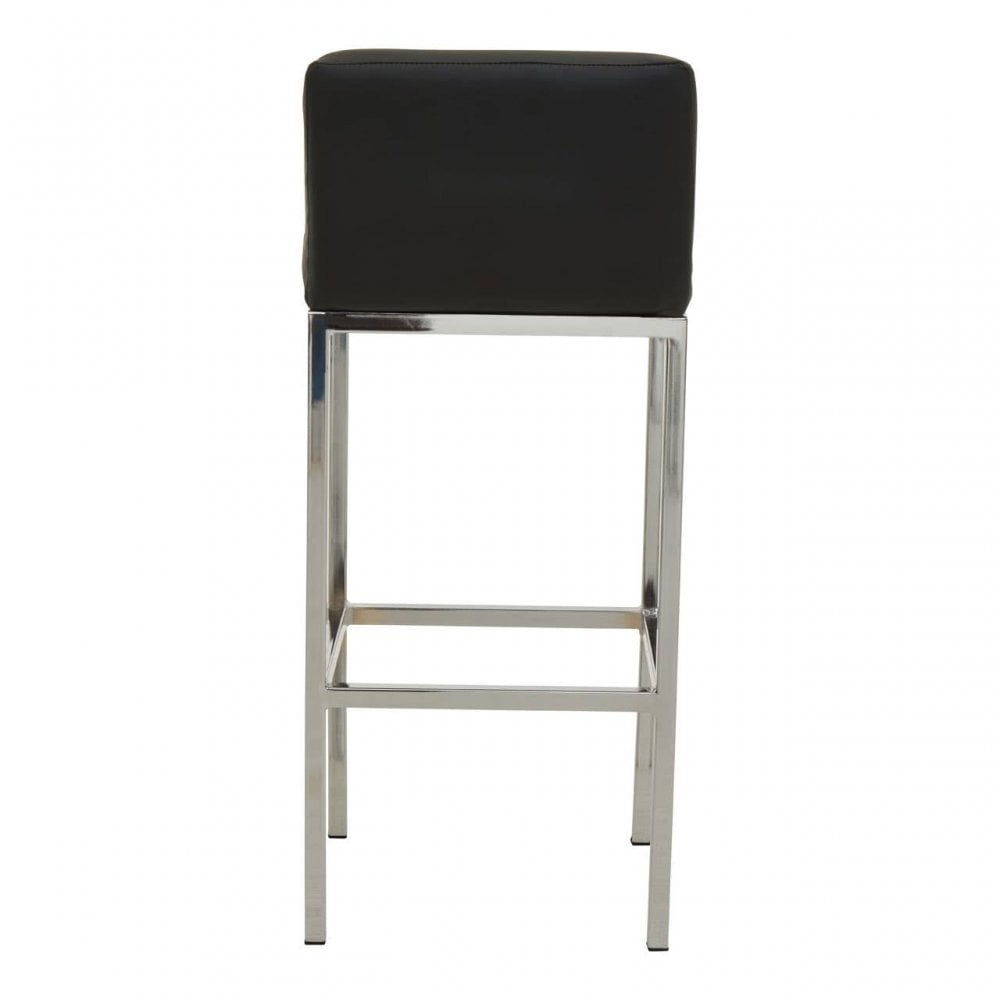 Elara Black Pu Bar Chair