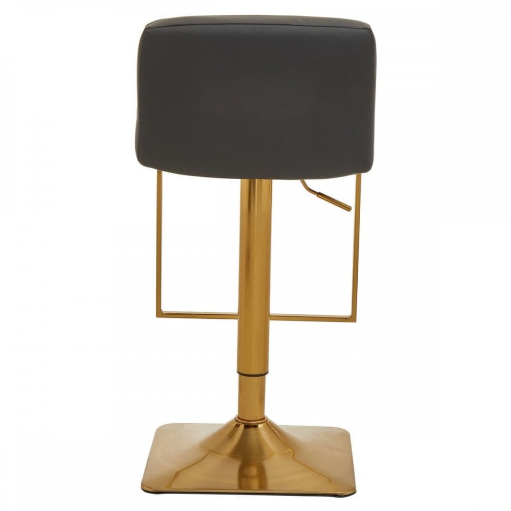 Elara Dark Grey And Square Base Bar Stool
