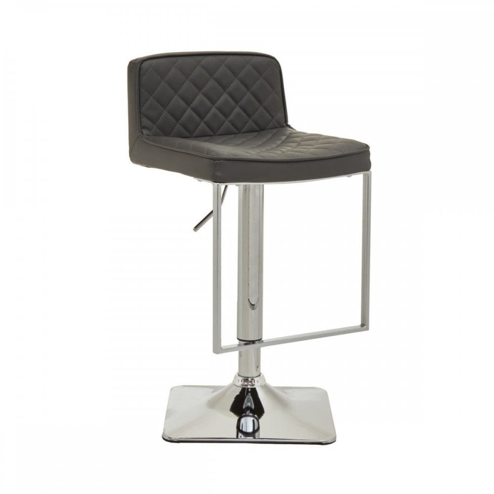 Elara Dark Grey And Square Base Bar Stool