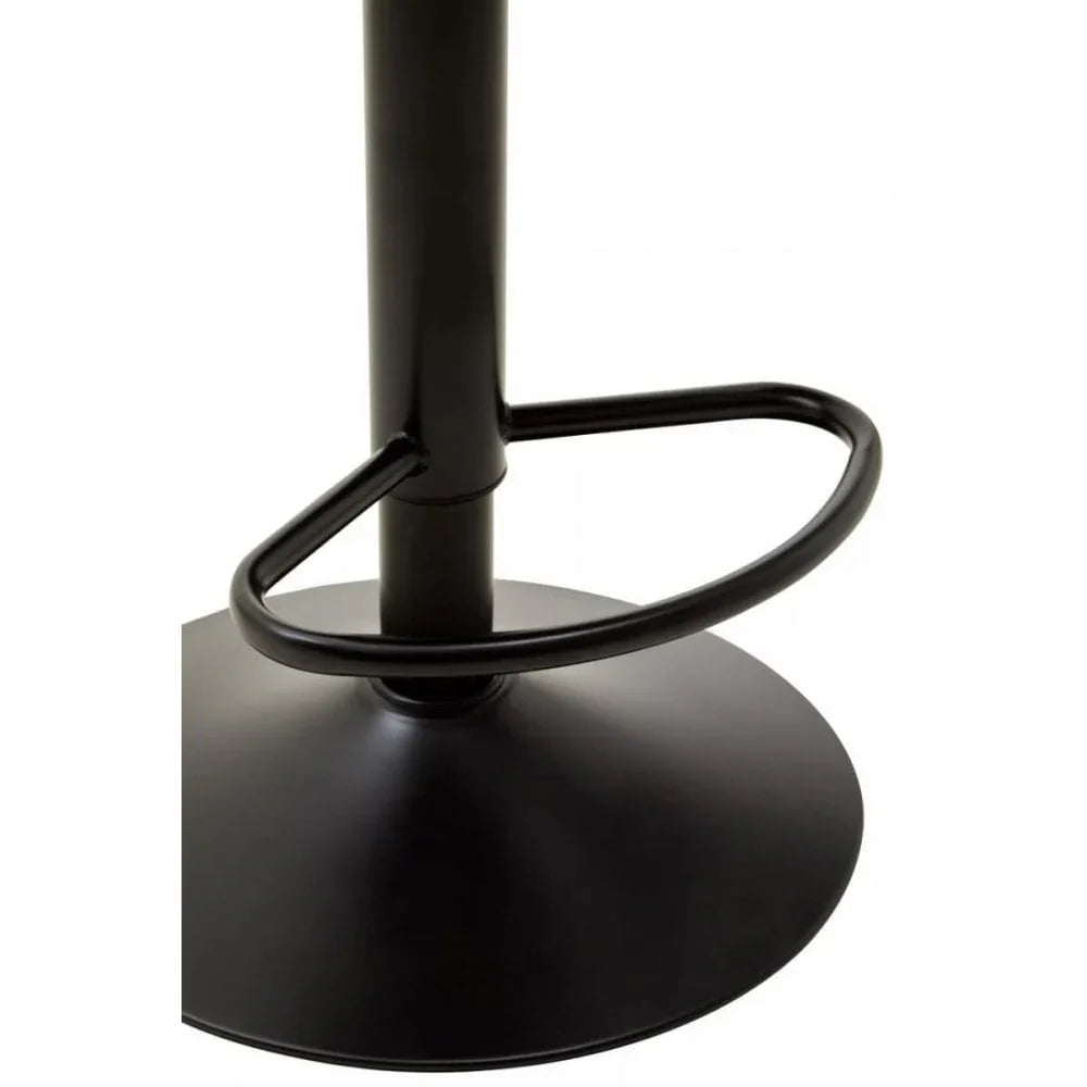 Elara High Back White Leather Effect Bar Chair