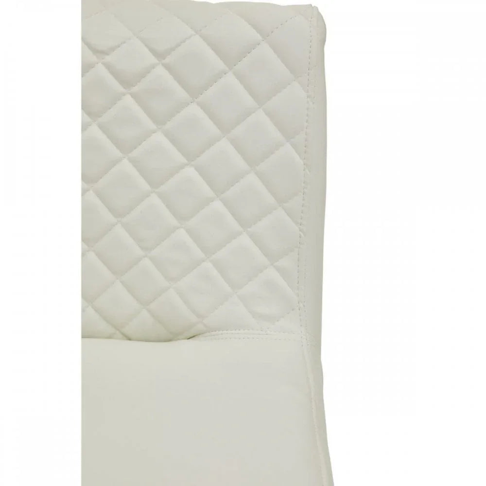 Elara White And Gold Bar Stool