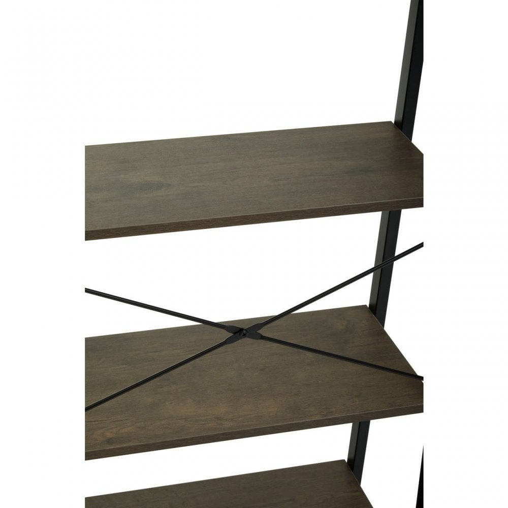 Hawthorn Five Tier Veneer Ladder Shelf Unit
