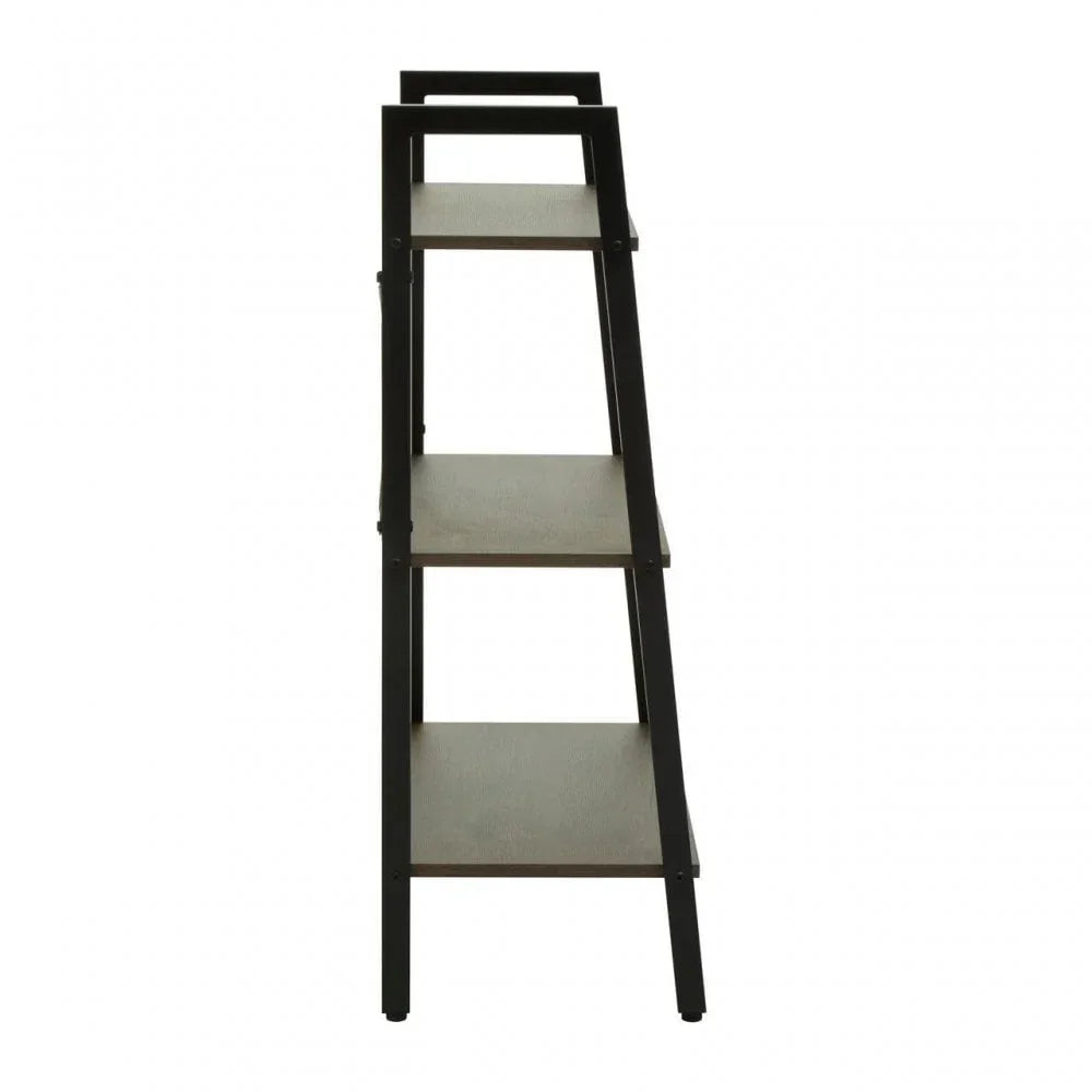 Hawthorn Three Tier Veneer Ladder Shelf Unit