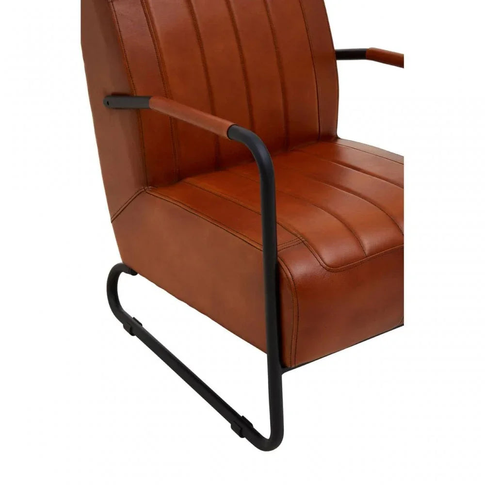 Bison Leather Armchair