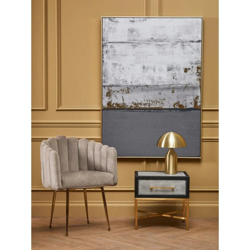 Cadence Grey Shagreen Side Table