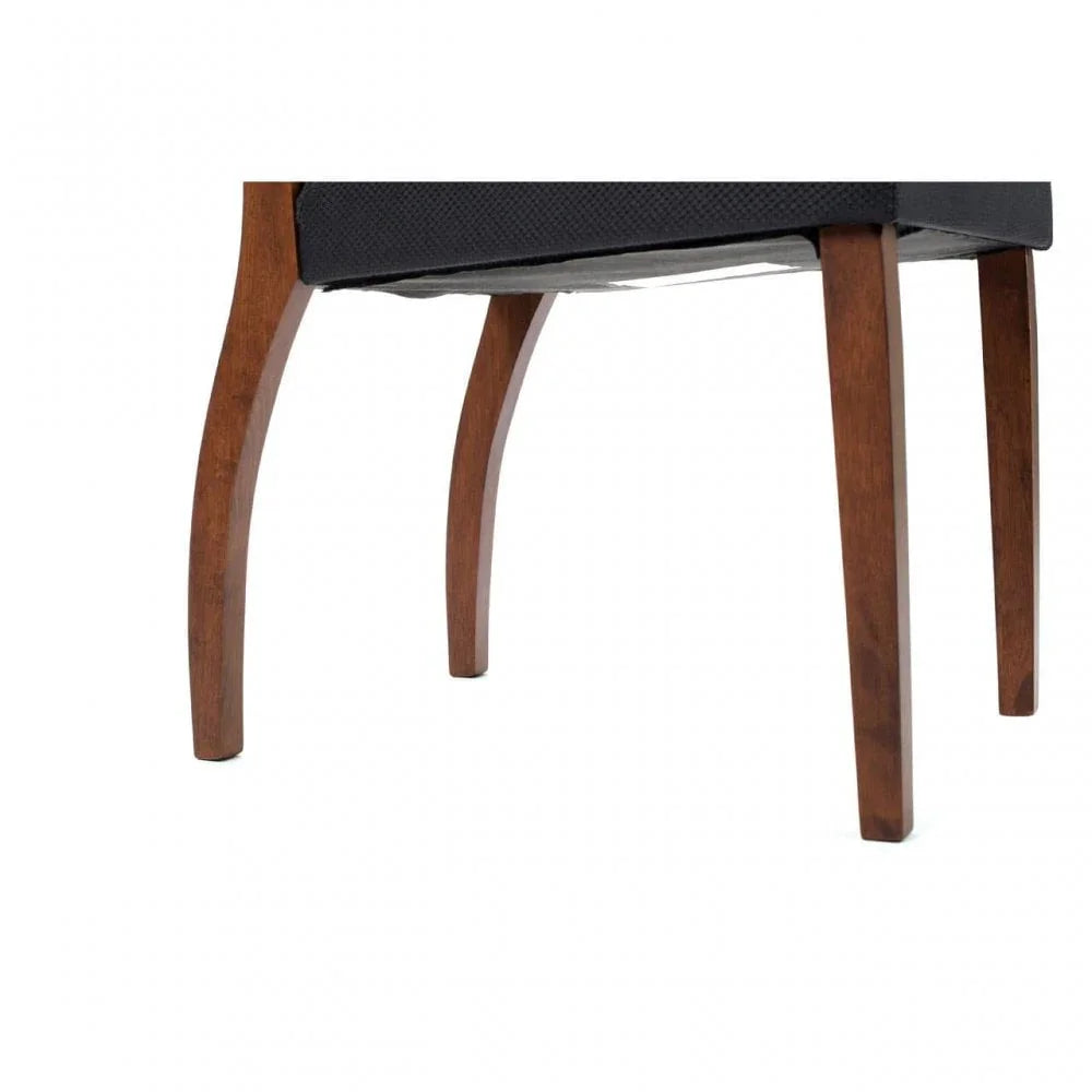 Cassian Charcoal Woven Mesh Dining Chair