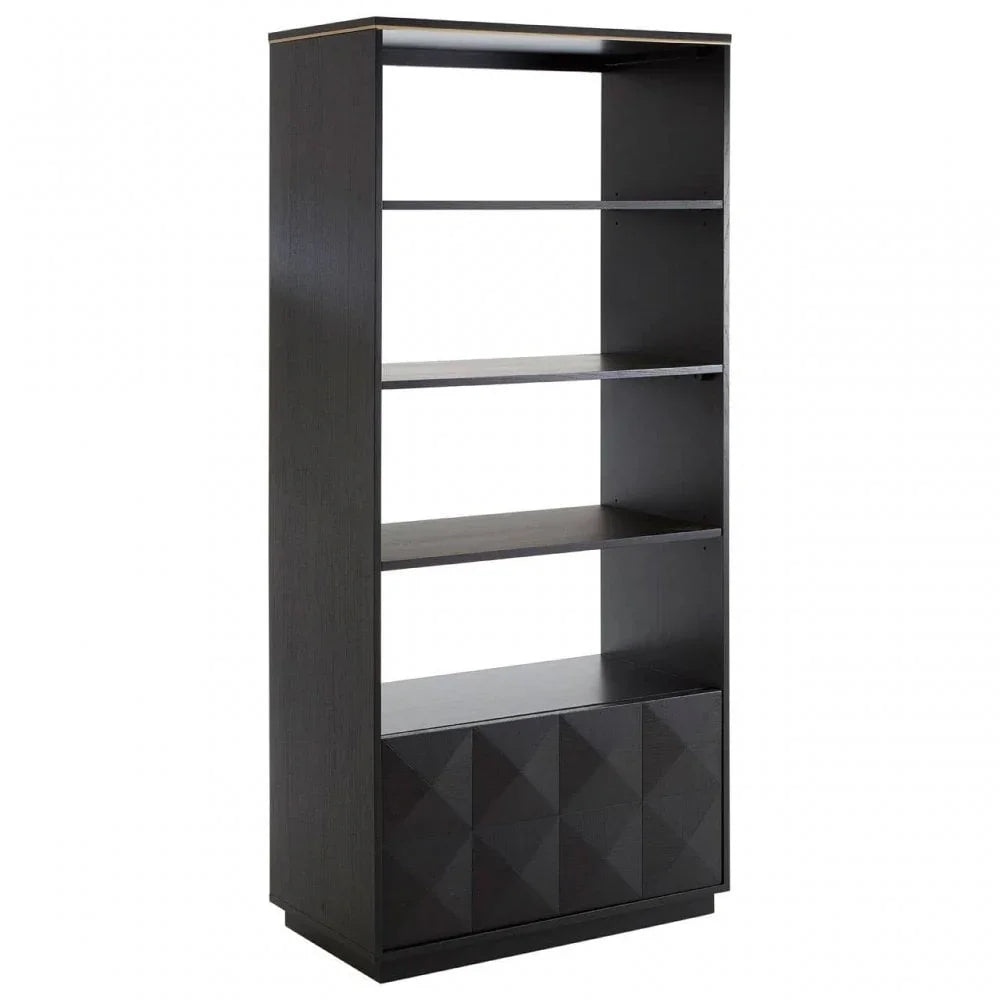 Diamondi Oak Veneer Shelf Unit