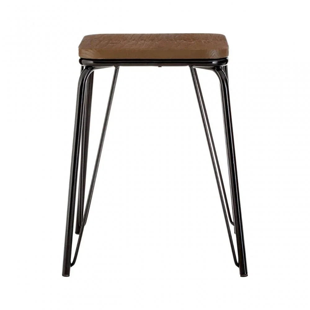 Diston Black Elm Stool