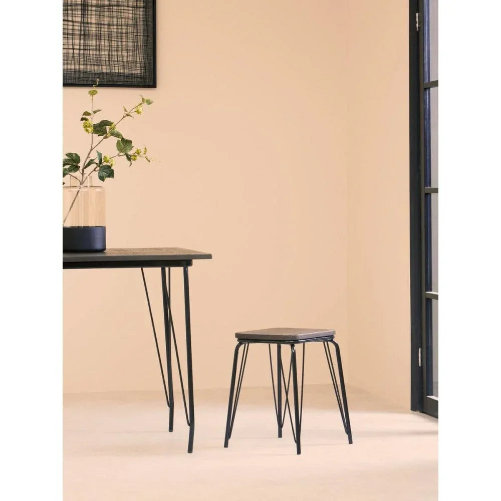 Diston Black Elm Stool