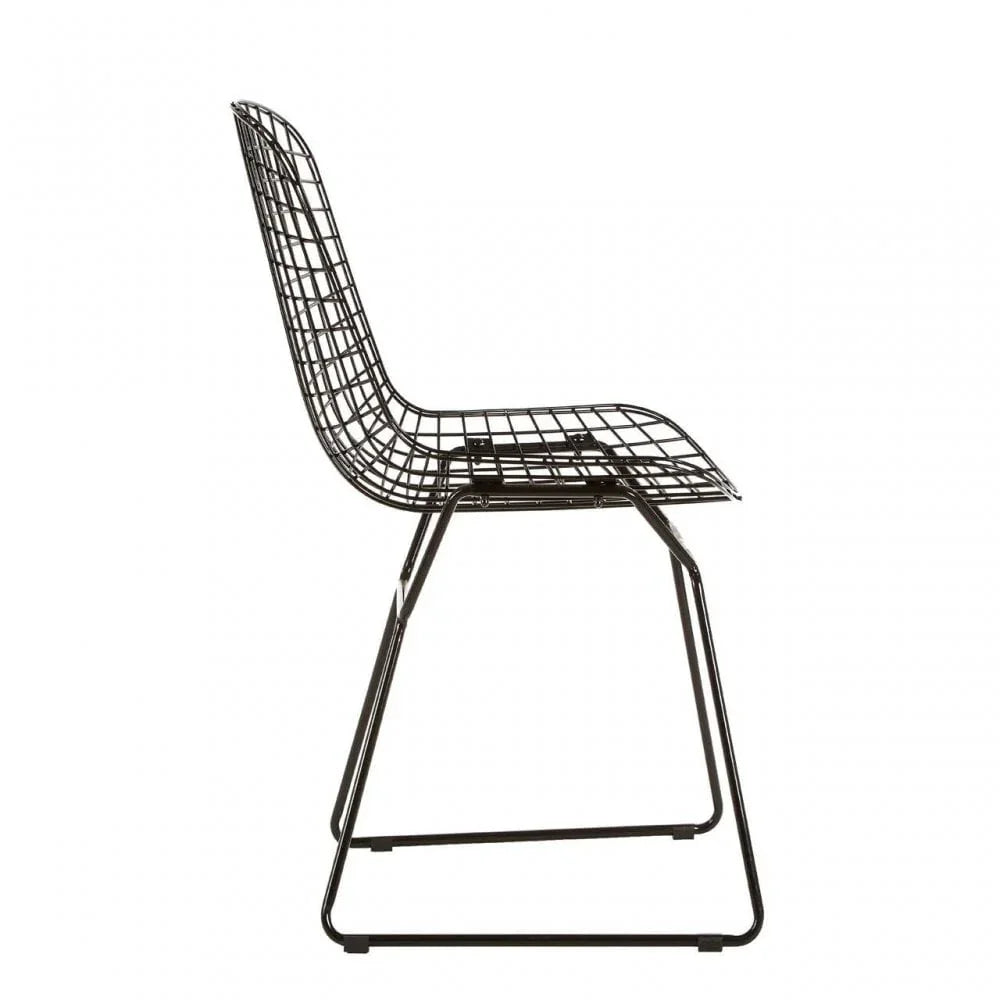 Diston Black Wire Chair
