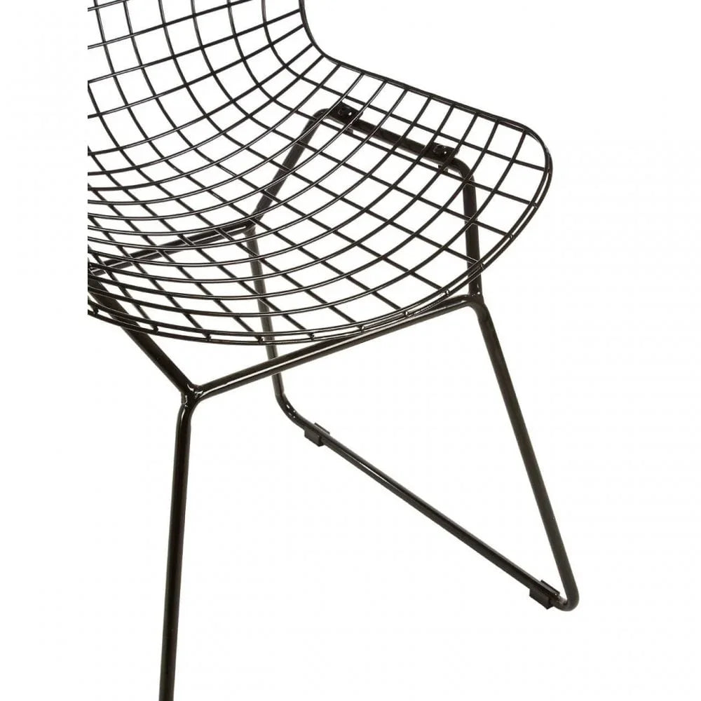 Diston Black Wire Chair