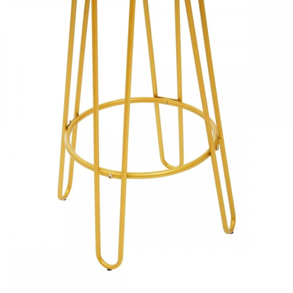 Diston Gold Metal Bar Stool