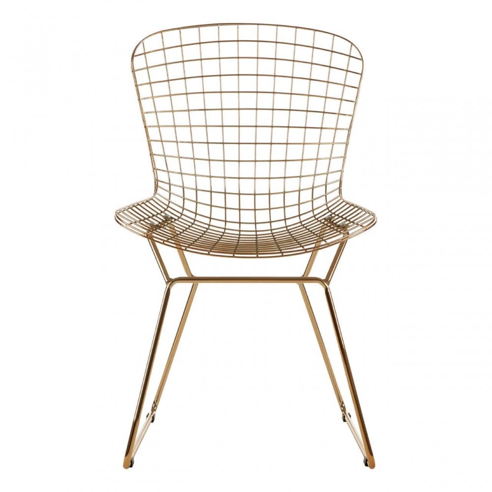 Diston Gold Grid Frame Chair