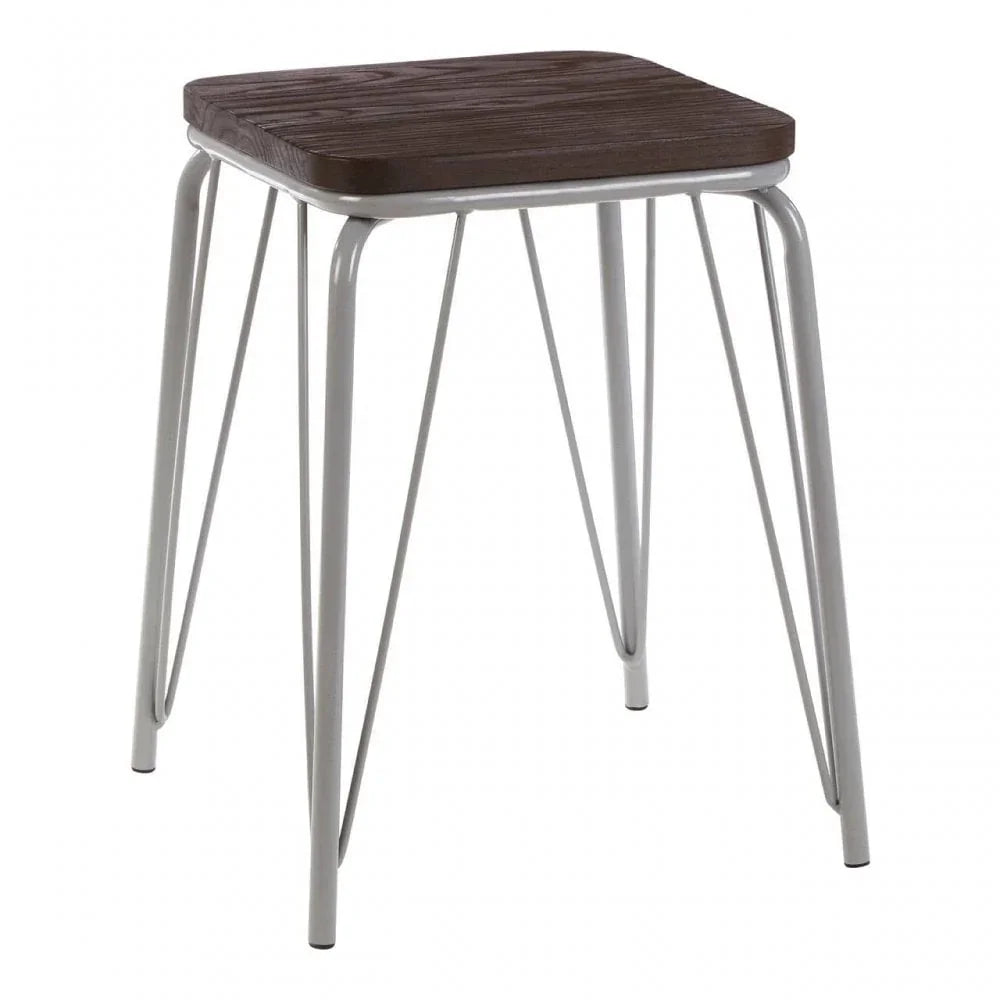 Diston Grey Elm Small Stool
